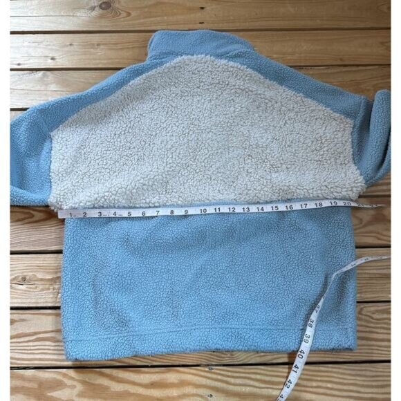 Columbia 1/2 Snap Sherpa Fleece Jacket Size Small Women’s Blue - Picture 6 of 7